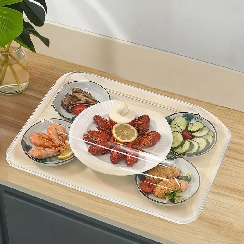 WORTHBUY Reusable Plastic Food - Kitchen Appliances Organizer recension och pris