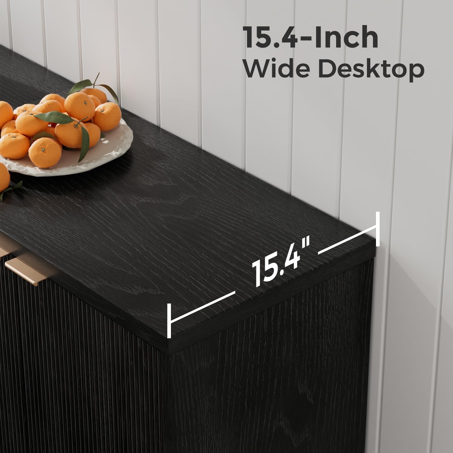 Fluted Buffet Cabinet With Sto - Kitchen Appliances Cabinet recension och pris