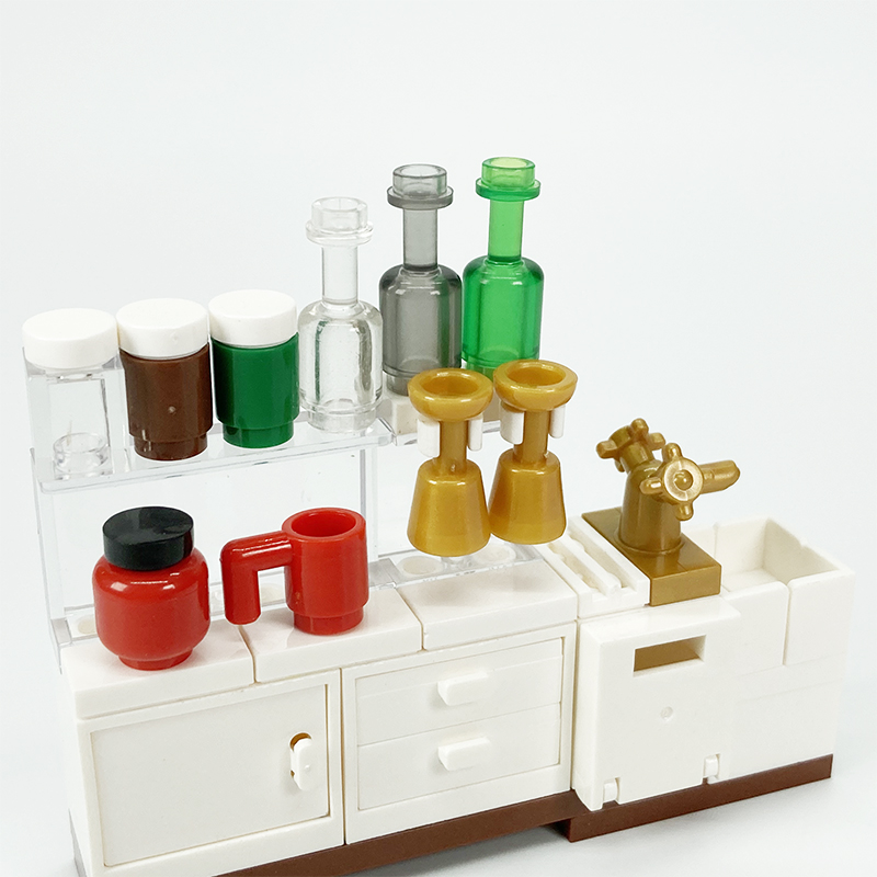 MOC block creative toys kitche - Kitchen Appliances Cabinet recension och pris