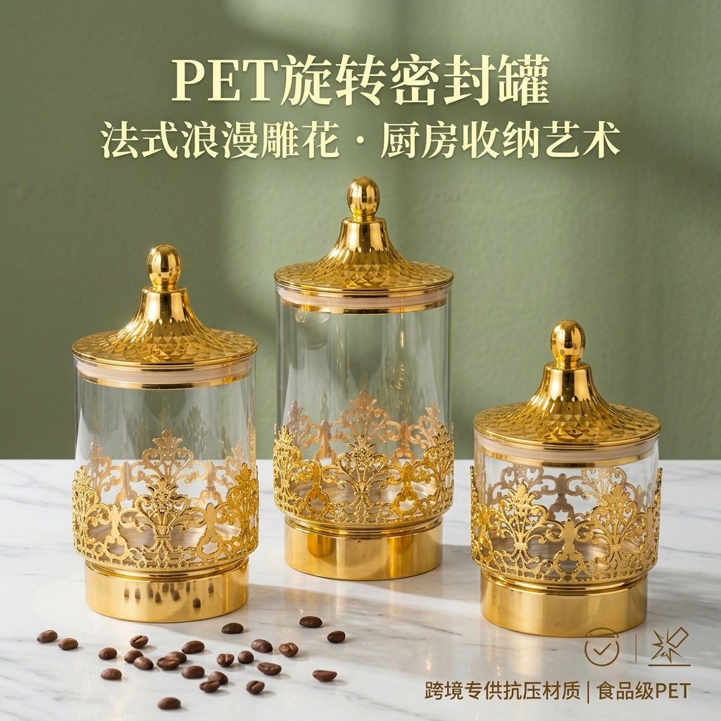 European Transparent Gold-plat - Kitchen Appliances Organizer recension och pris