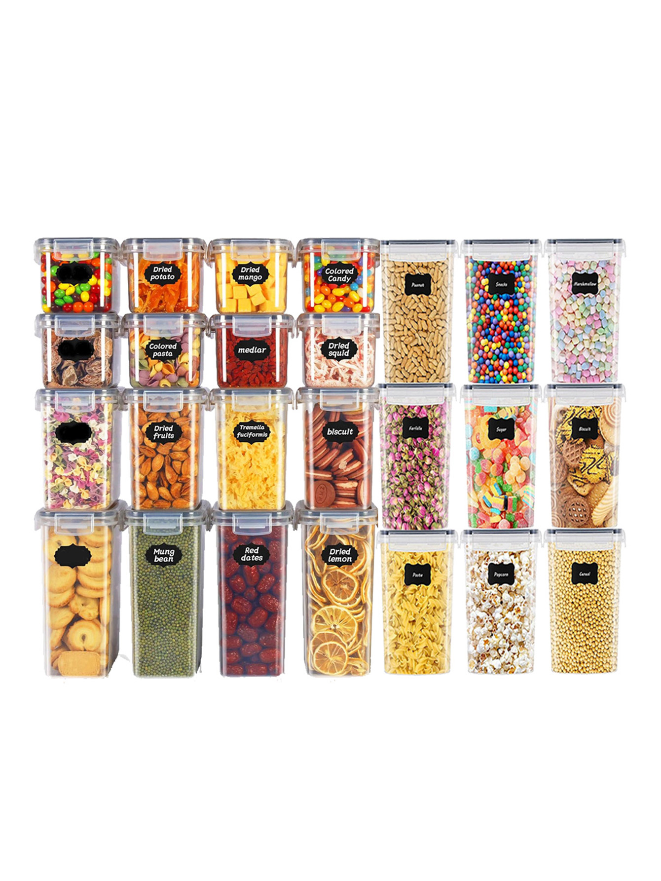 48pcs, Sealed Food Storage Con - Kitchen Appliances Organizer recension och pris