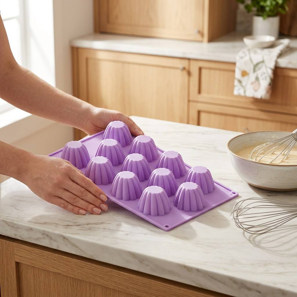 12-Cavity Mini Spiral Silicone - Kitchen Appliances Garage recension och pris