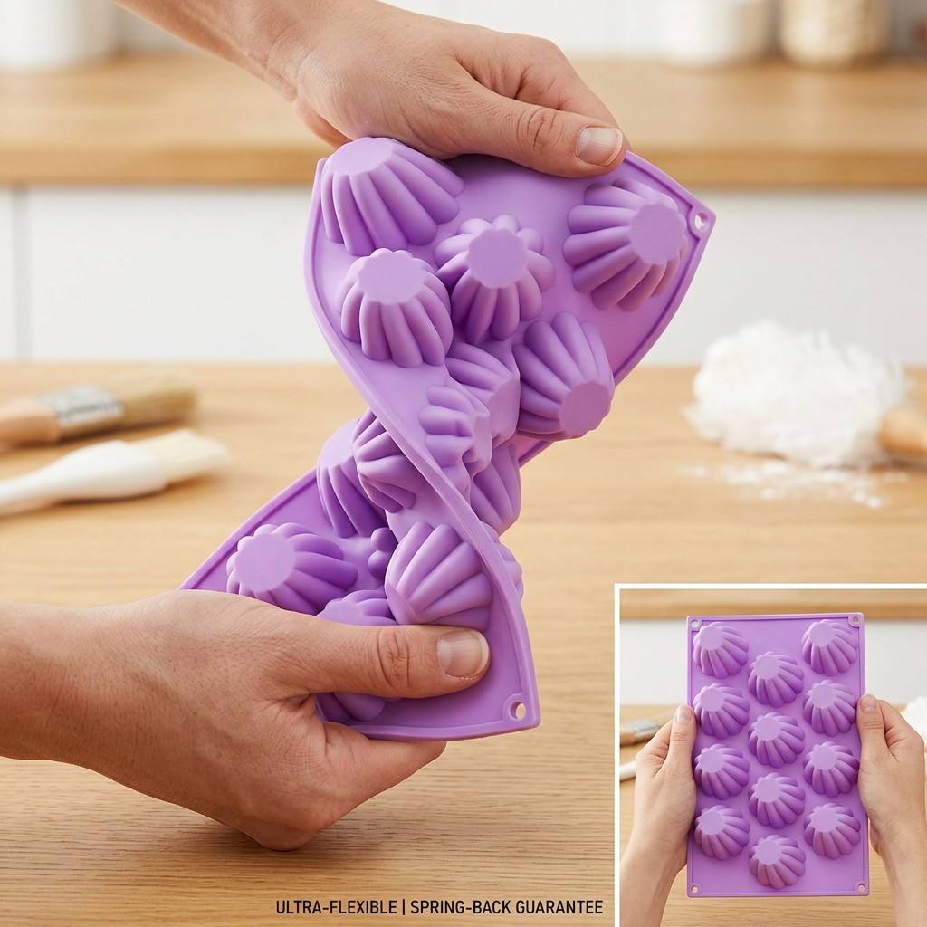 12-Cavity Mini Spiral Silicone - Kitchen Appliances Garage recension och pris